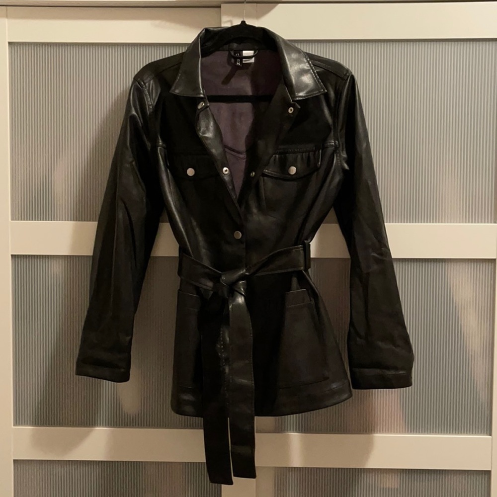 Leather Shacket | H&M
